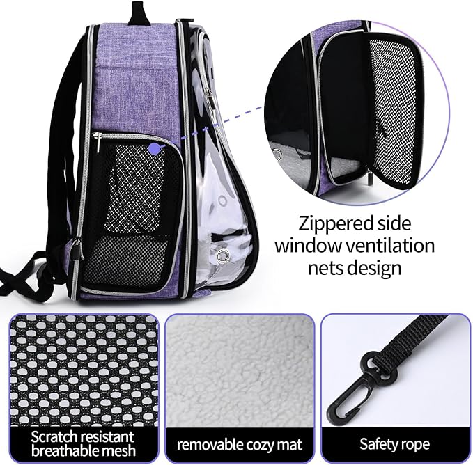 BAGLHER Cat Carrier Backpack Bubble - Image 3