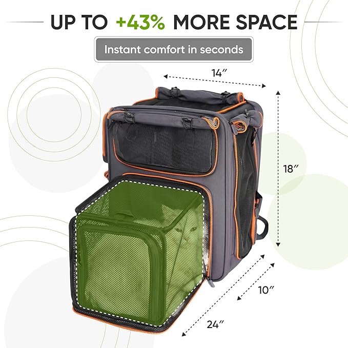 Premium Expandable Cat Carrier Backpack - Image 3