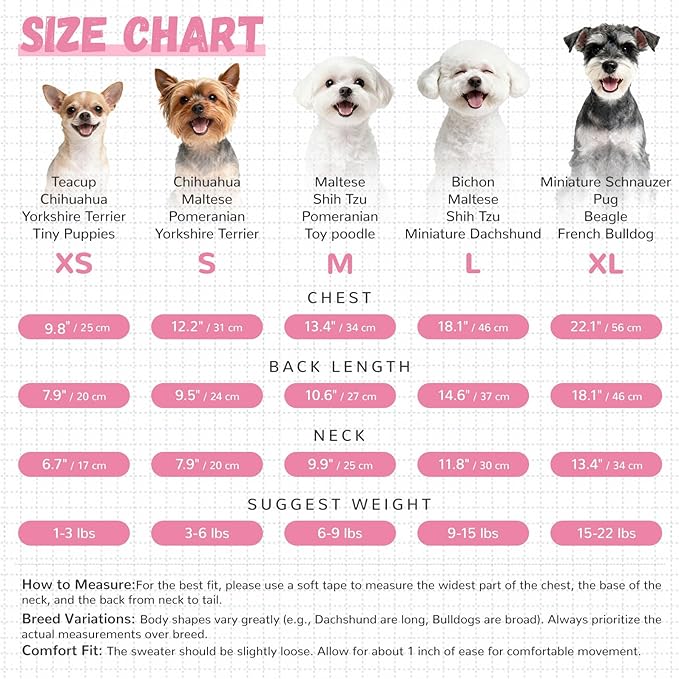 ABRRLO Small Dog Sweaters Cute Bear Dog Cardigans Clothes - Image 6