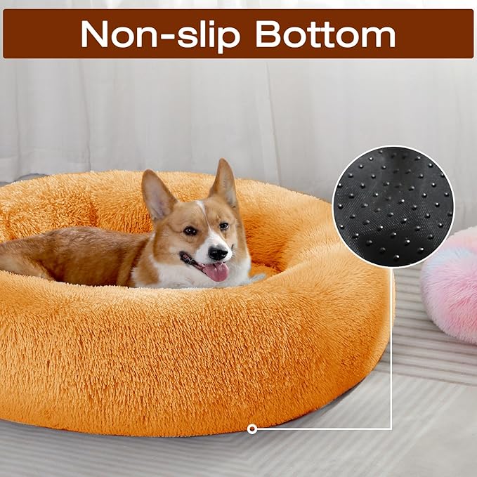 JOLLYVOGUE Dog & Cat Bed, Calming Anti-Anxiety Pet Bed - Image 4