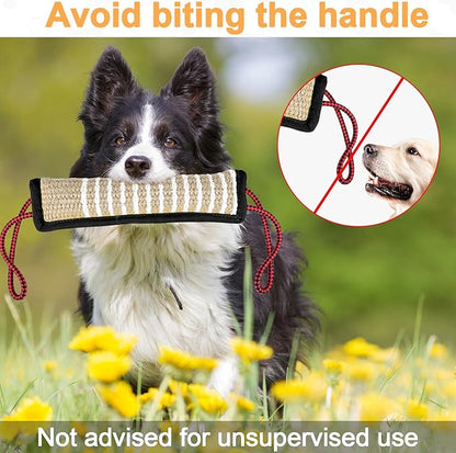 ToLanbbt Dog Tug Toy Bite Jute Pillow Pull Toy - Image 7