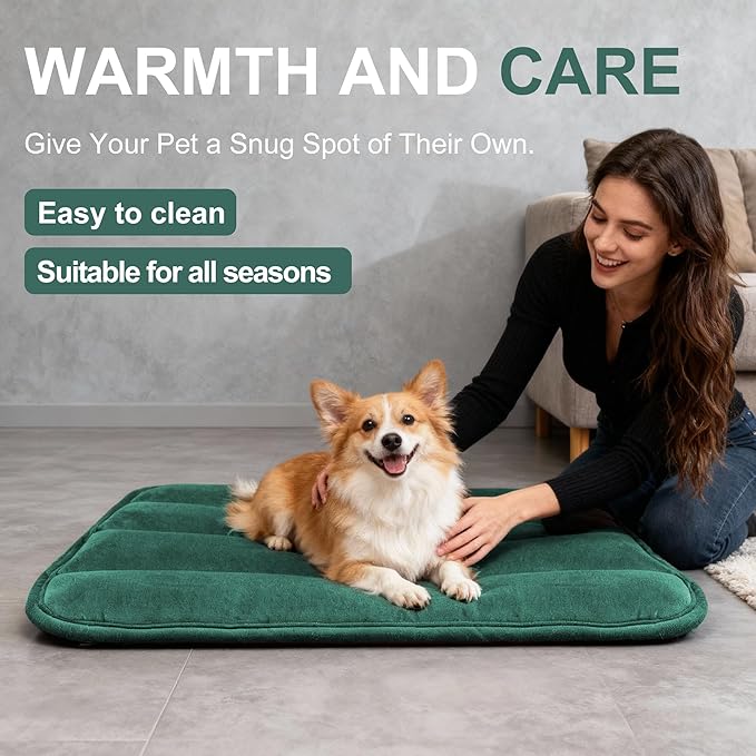 Dog Bed Mat, Reversible Dog Crate Pad - Image 6