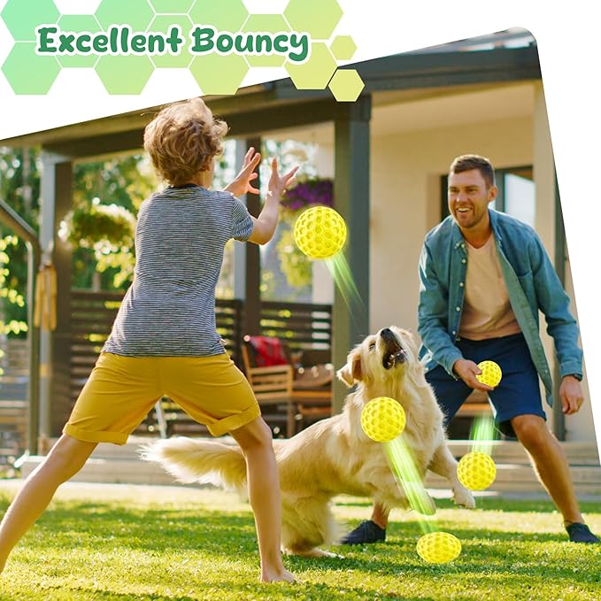Squeaky Dog Toys for Aggressive Chewers, Indestructible Dog Balls for - Image 5