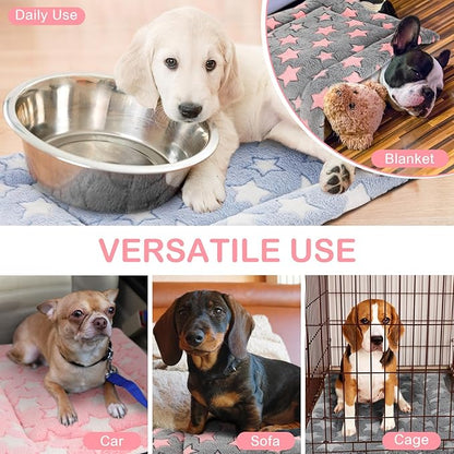 VitalCozy 4 Pcs Dog Crate Pads, Ultra Soft Warm Washable Anti-Slip Kennel Bed - Image 4
