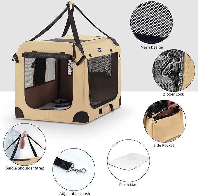 Petprsco Portable Dog Crate - Image 3
