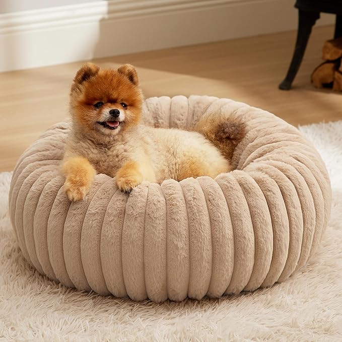 Bedsure ComfyFleece™ Donut Small Dog Bed by Unknown