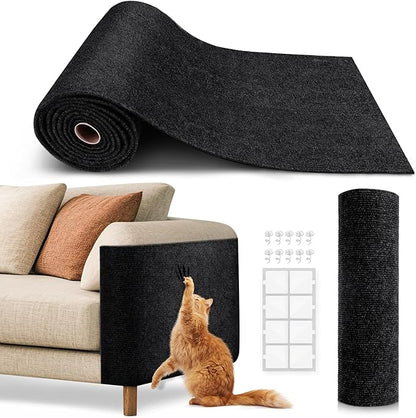 Cat Scratch Furniture Protector, Trimmable Self-Adhesive Carpet, DIY Climb Cat by VIVOYAN