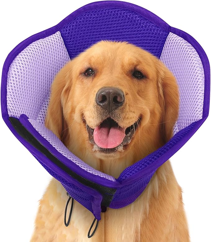 Dog Cone - Soft Cone for Dogs to Stop Licking, Pet E-Collar Alternative After by SUNFURA
