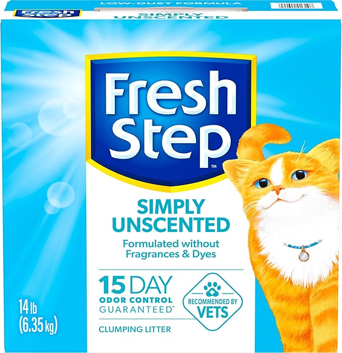 Fresh Step Simply Unscented Multi Cat Clumping Cat Litter, Low Dust, Odor - Image 12