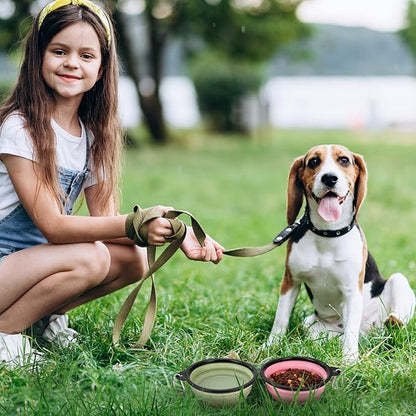Dog Bowl Pet Collapsible Bowls, 2 Pack Collapsible Dog Water Bowls - Image 3