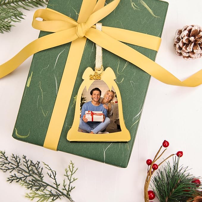 UNIQOOO Jingle Bell Christmas Acrylic Picture Frame Ornaments - Image 8