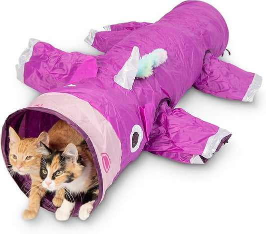 Pet Craft Supply Magic Mewnicorn Multi Cat Tunnel Boredom Relief Toys by PetCraftSupplyCo