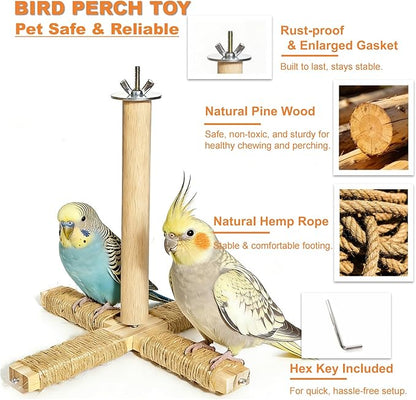 360° Rotating Bird Perch Stand - Image 7