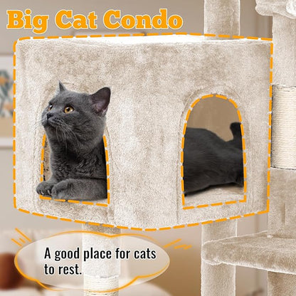 FDW 37.8 inch Cat Tree Cat Tower - Image 5