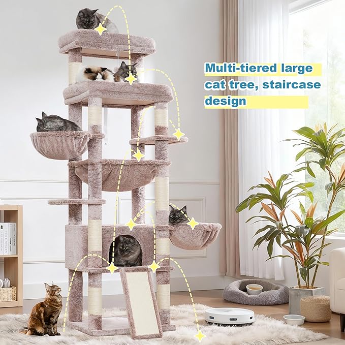 Hey-brother Cat Tree Tower, Scratching Posts - Image 8