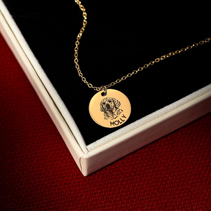 MignonandMignon Personalized Pet Portrait Necklace – Custom Jewelry Gift - Image 7