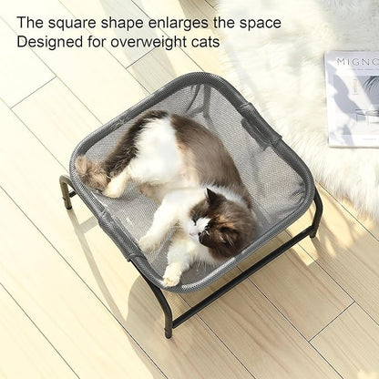 JUNSPOW Cat Bed Cat Hammock Dog Bed Pet Square Hammock Bed Free-Standing Kitty - Image 2