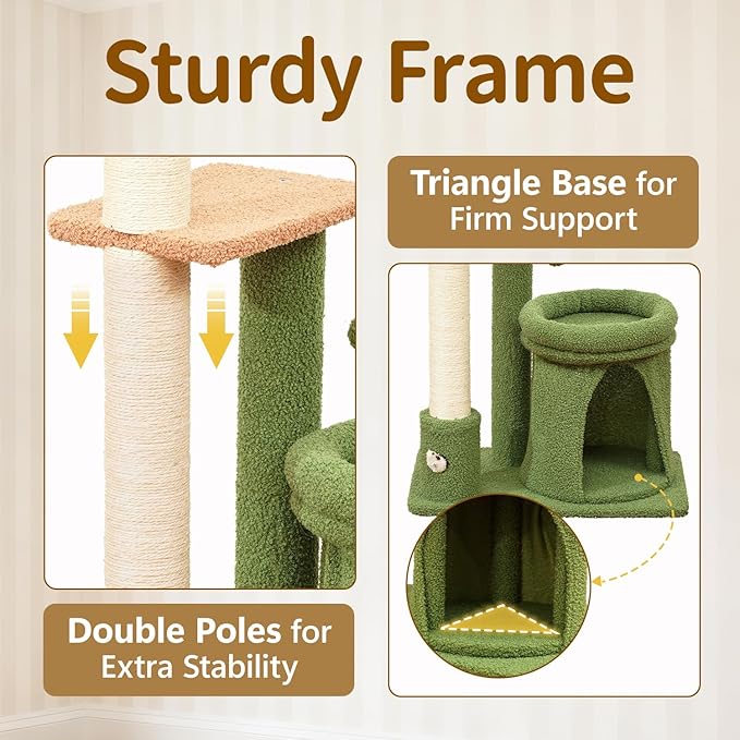 Cat Tree Tower Scratch Post Stand - Image 2