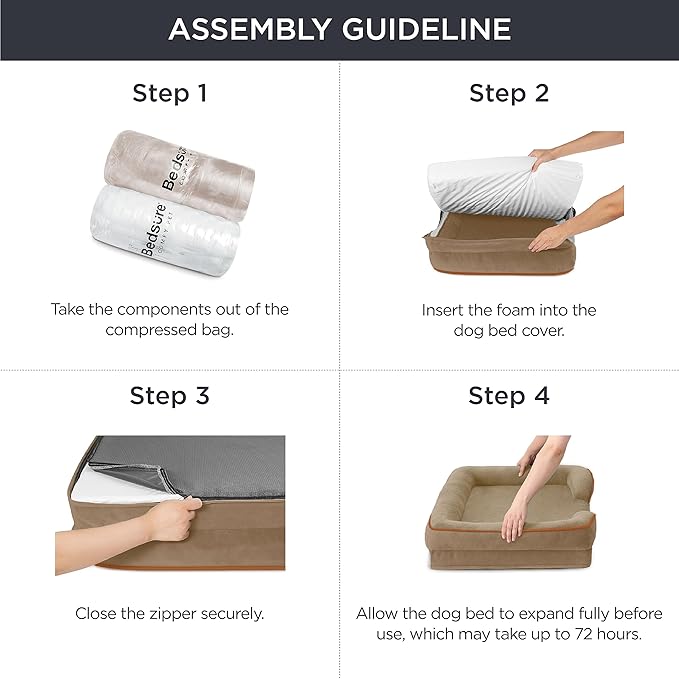 Bedsure Orthopedic Dog Bed Medium Size Dogs - Image 6