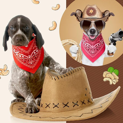 Sanwuta 50 Pcs Paisley Dog Bandanas Bulk Western Cowboy Bandanas - Image 2