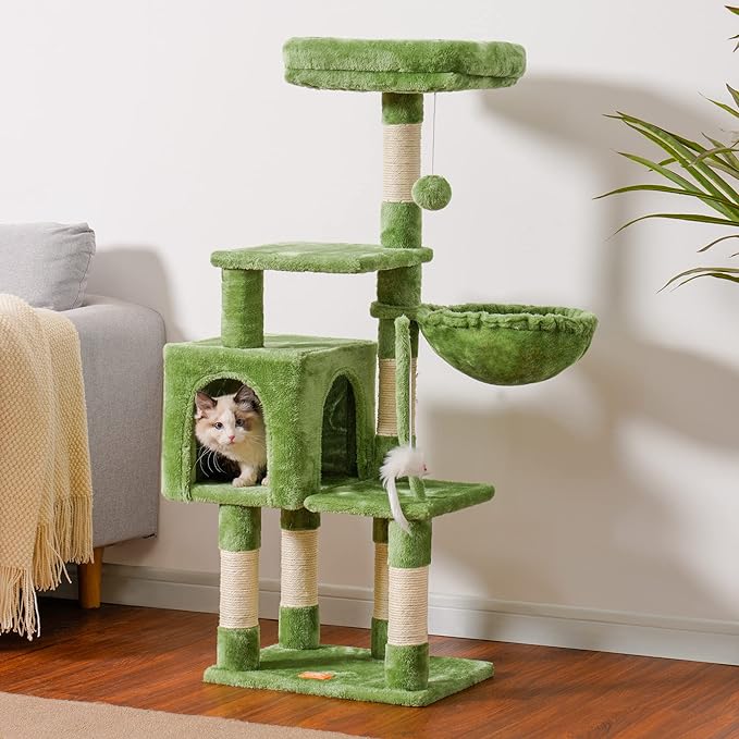 Heybly Cat Tree with Toy, Cat Tower condo - Image 3