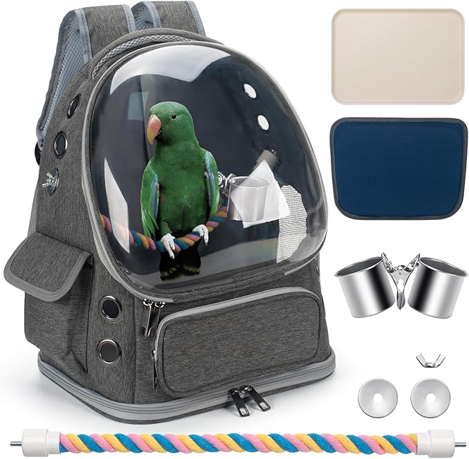Bird Backpack Carrier Travel Cage - Image 2