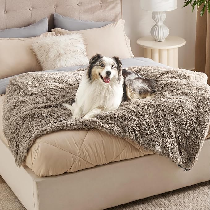 Bedsure Dog Blankets for Large Dogs, Fluffy Waterproof Dog Blanket for Couch - Image 6