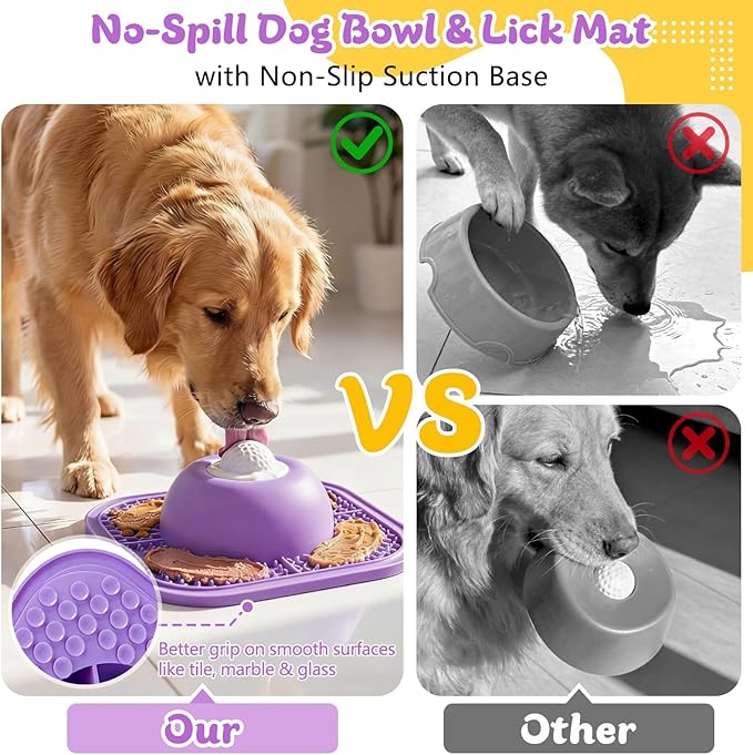 Slow Feeder Dog Bowls & Lick Mat - Image 5