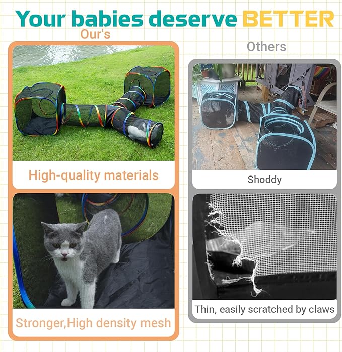 Outdoor Rainbow Cat Enclosures Playground, Outside House - Image 5