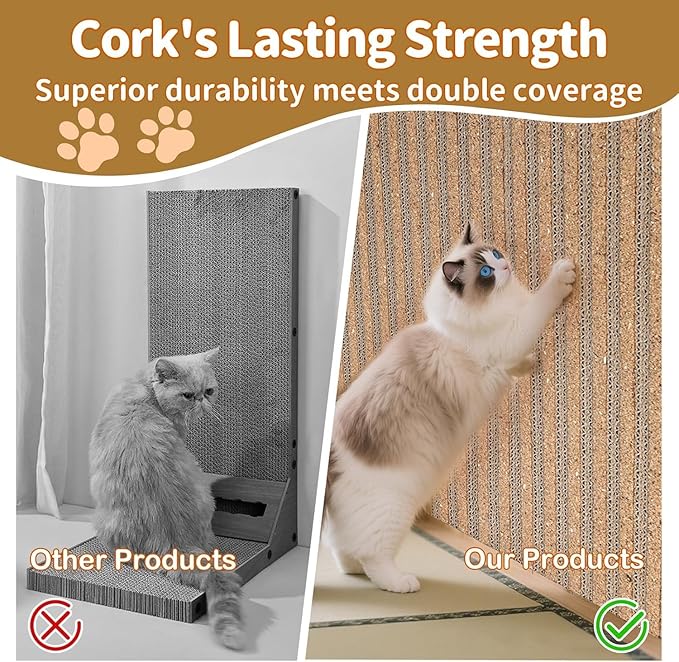 Natural Cork Cat Scratcher Boards - Image 7