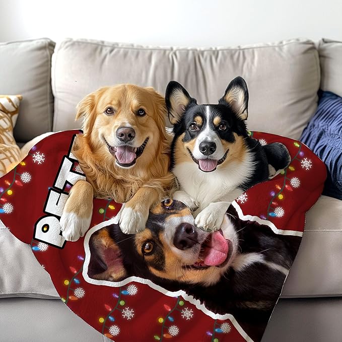 Personalized Christmas Blanket - Image 3