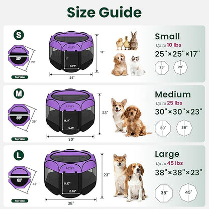 Love's cabin Pet Puppy Dog Playpen, Small Dog Tent Crates Cage Indoor/Outdoor - Image 2