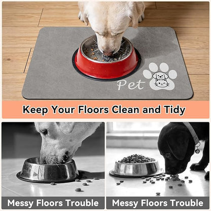 Dog Cat Feeding Mat-Absorbent Pet Bowl Mat - Image 3