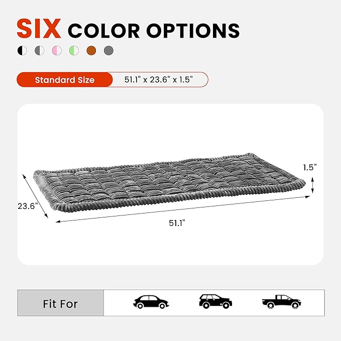 HiPetpy Backseat Dog Bed Mat for Car, Non-Slip Dog Bed for Car Back Seat - Image 5