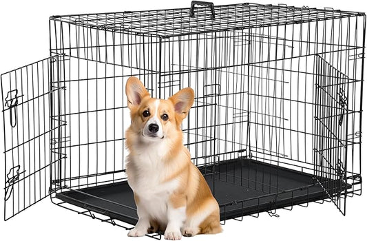 FDW 30 inch Dog Crate Dog Kennel Cage by FDW