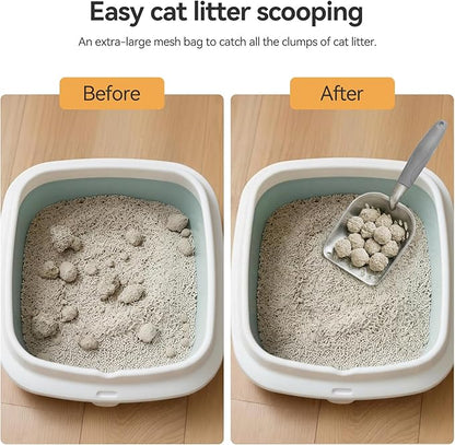 Cat Litter Scoop, Kitty Metal Scooper, Heavy Duty Aluminum Deep Sifter - Image 4