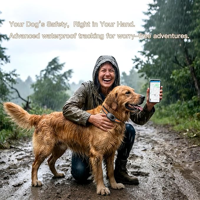 Dog GPS Tracker with Health Monitoring: Real-Time Pet Tracker Collar Attachment - Image 3