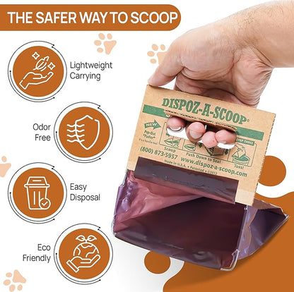 Dispoz-A-Scoop® 8 Pack"Scoop-Seal-Dispose” Dog Pooper Scooper - Image 2