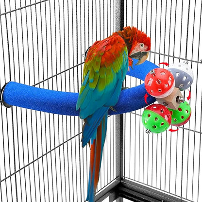 FrgKbTm U Shape Parrot Perch Stand Toy Bird Platform Sand Paw Grinding Clean by FrgKbTm