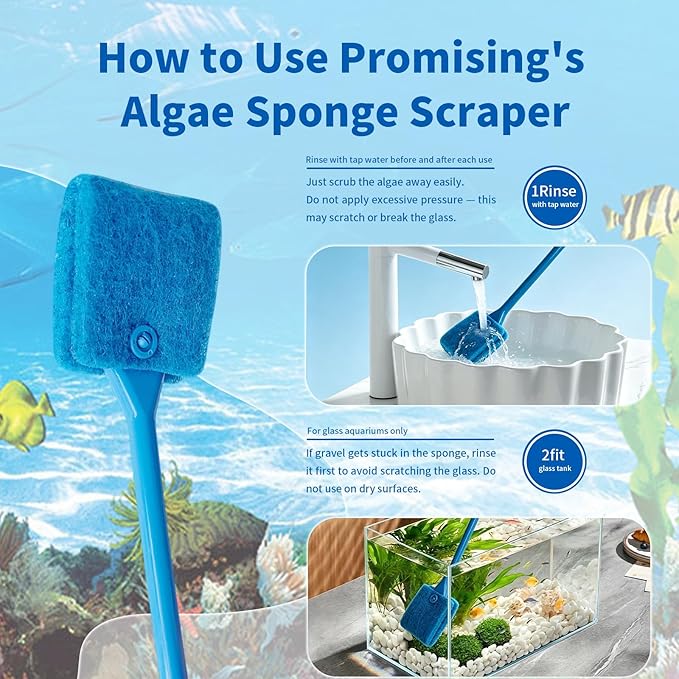 Promising Aquarium Scrubber Tools, Fish Tank Brush - Image 5