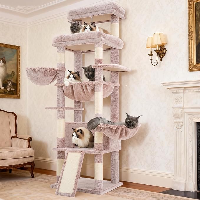 Hey-brother Cat Tree Tower, Scratching Posts by Hey-brother