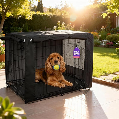 HiCaptain Breathable Dog Crate Cover 42 Inch, Durable Heavy Duty Kennel Cover - Image 6