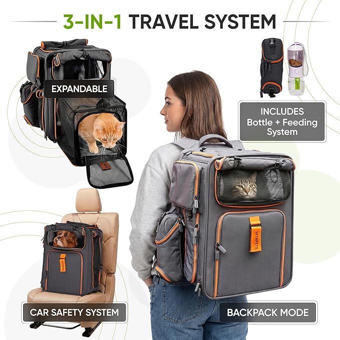 Premium Expandable Cat Carrier Backpack - Image 2