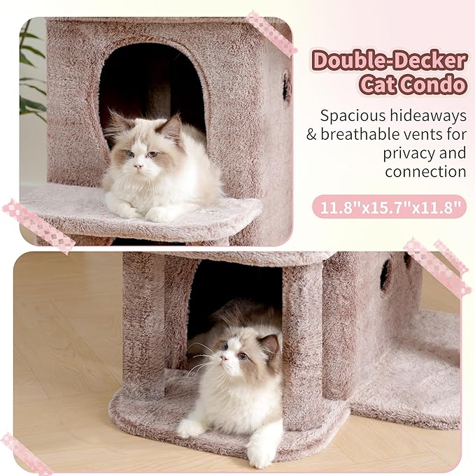 Heybly Cat Tree, 26.3-inch Cat Tower - Image 8