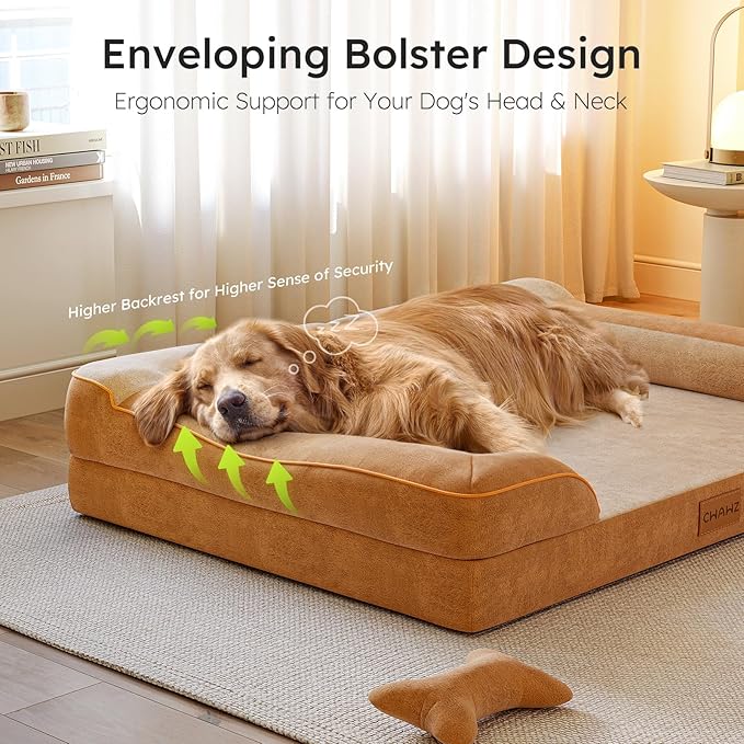 CWAWZ XXL Dog Bed for Extra Large Dogs, Giant Orthopedic Dog Bed - Image 4