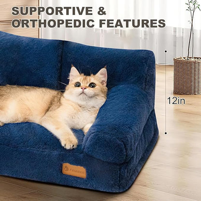 FAMIDGE Plush Cat Couch Bed - Image 5