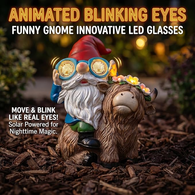 C&Y&G&X Solar Garden Gnome Statue - Image 4
