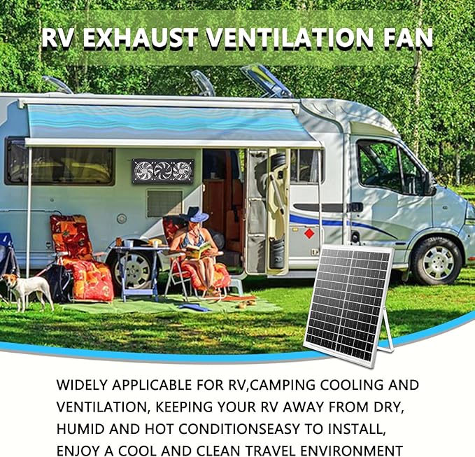 Solar Exhaust Fan, 25W Solar Panel - Image 4