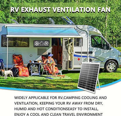 Solar Exhaust Fan, 25W Solar Panel - Image 4