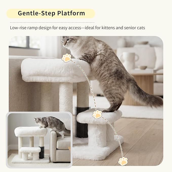 Heybly Cat Scratching Post, Small Cat Tree Tower - Image 5